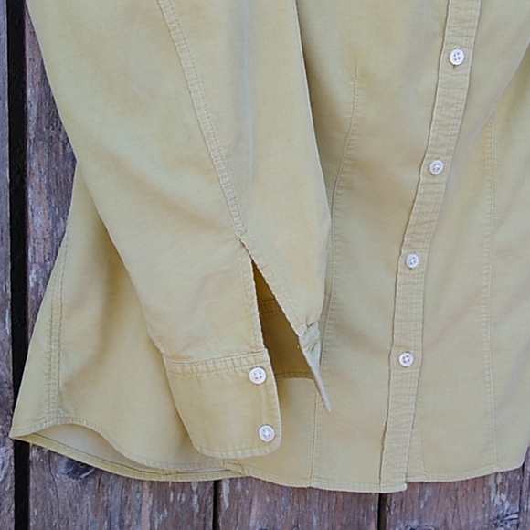 Shaped Corduroy Button-front Shirt Long Sleeve - Picture 10 of 15